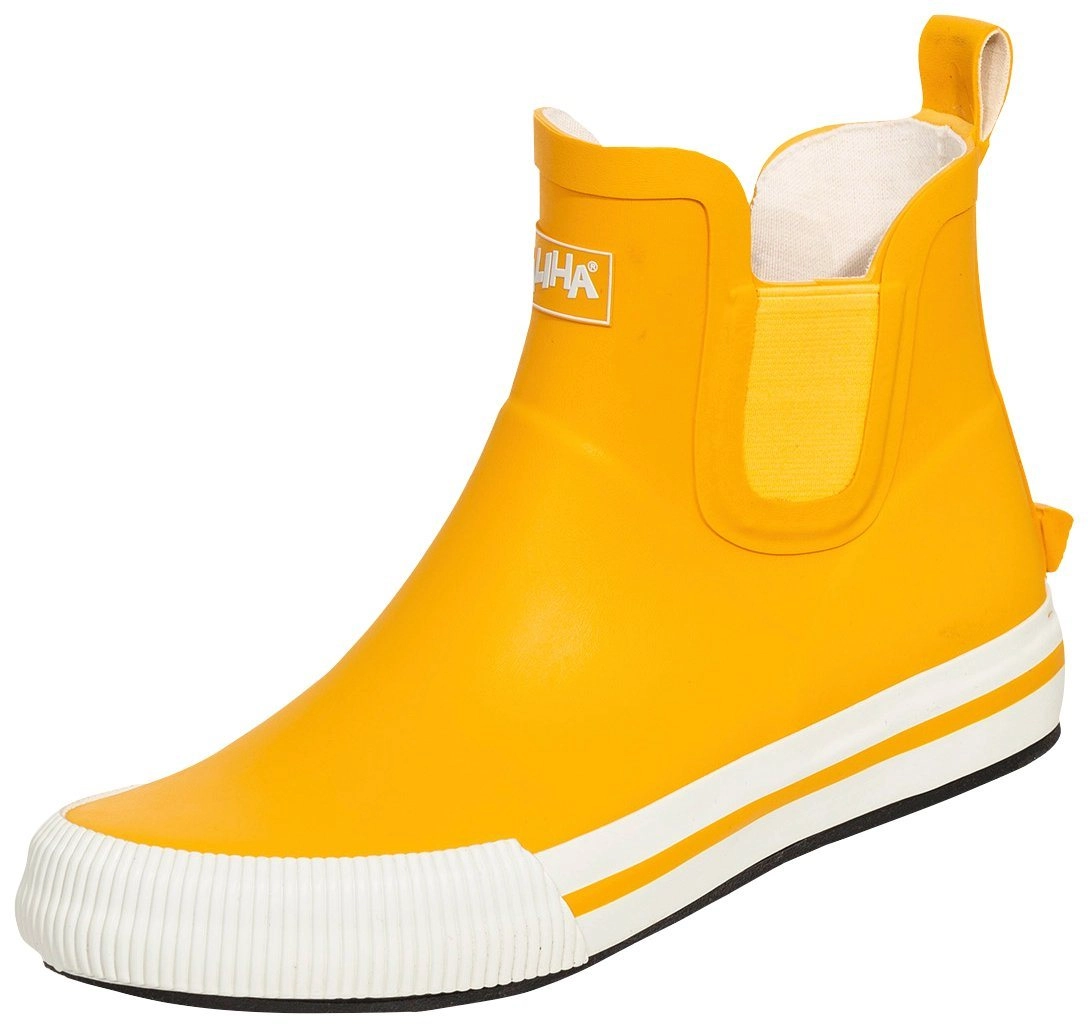 SALIHA »Damen-Halbstiefel Momo gelb/weiß« Gummistiefel