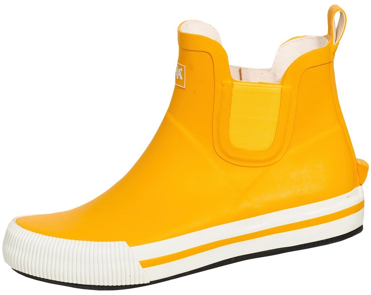 SALIHA »Damen-Halbstiefel Momo gelb/weiß« Gummistiefel