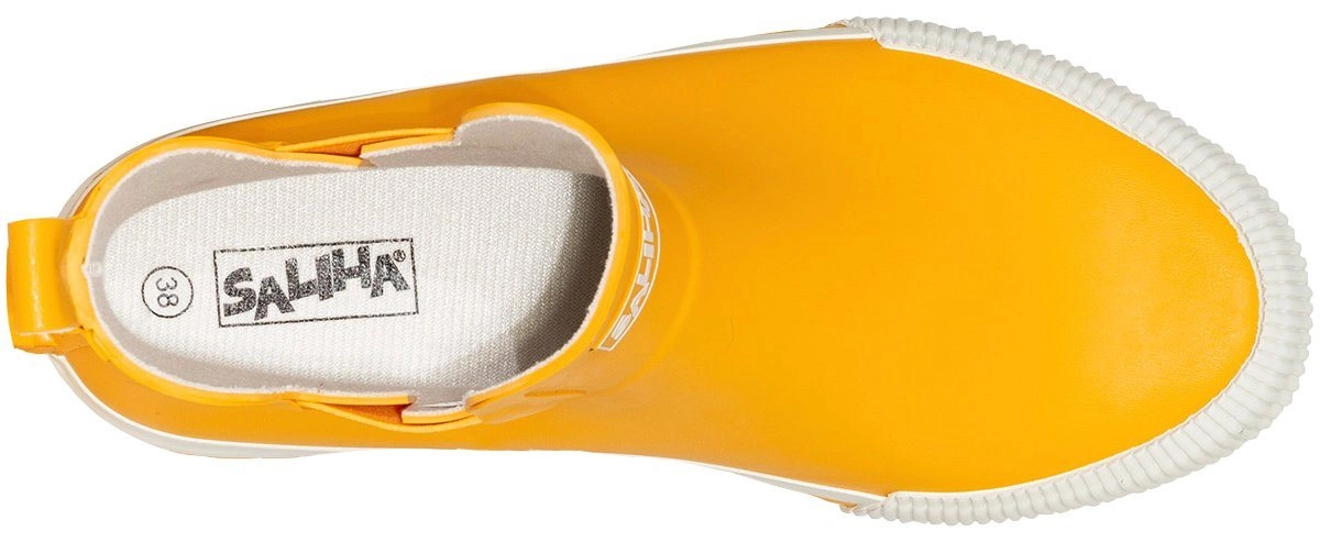 SALIHA »Damen-Halbstiefel Momo gelb/weiß« Gummistiefel