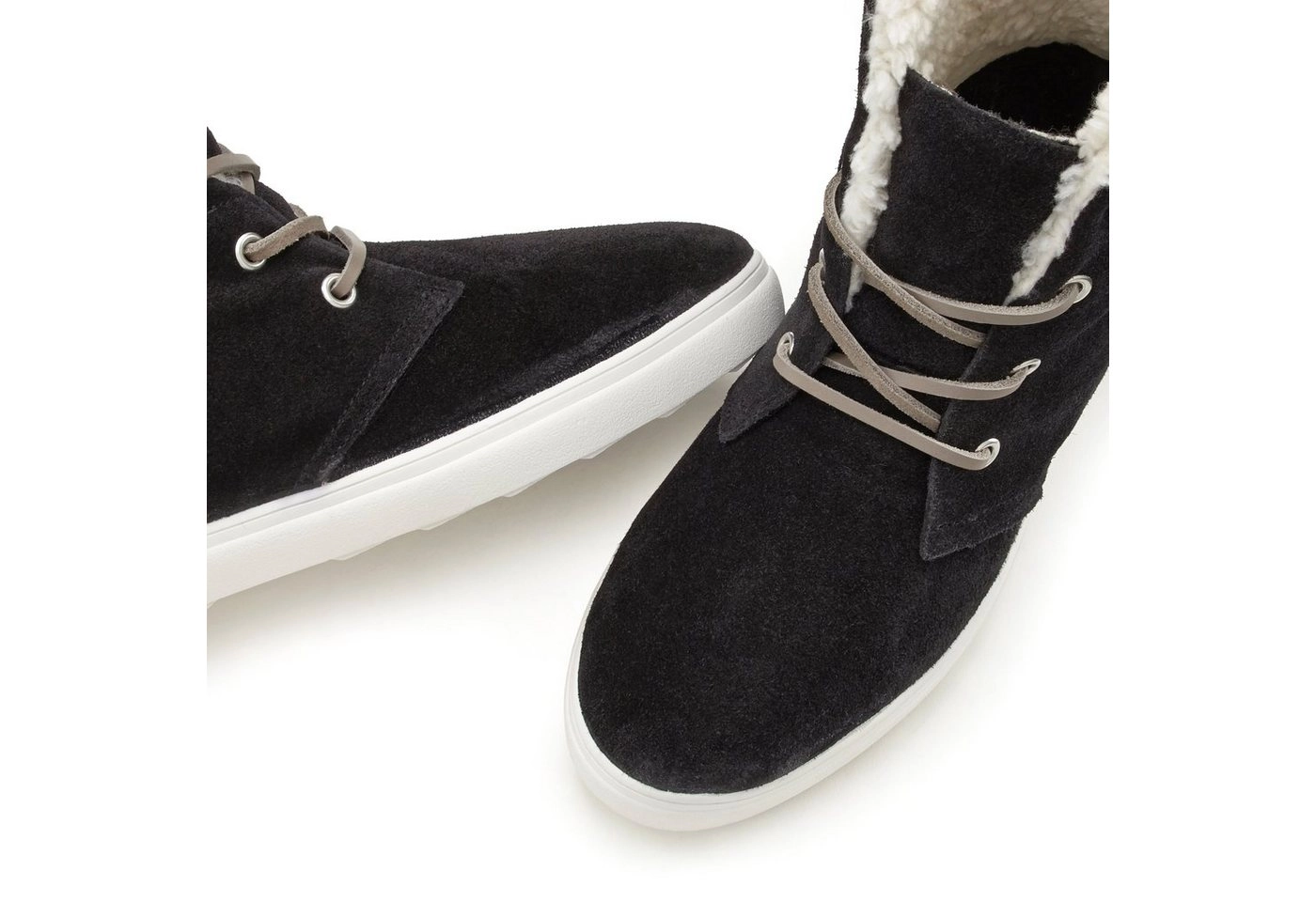 Elbsand Stiefelette Winterboots zum Schnüren aus softem Leder mit kuscheligem Warmfutter