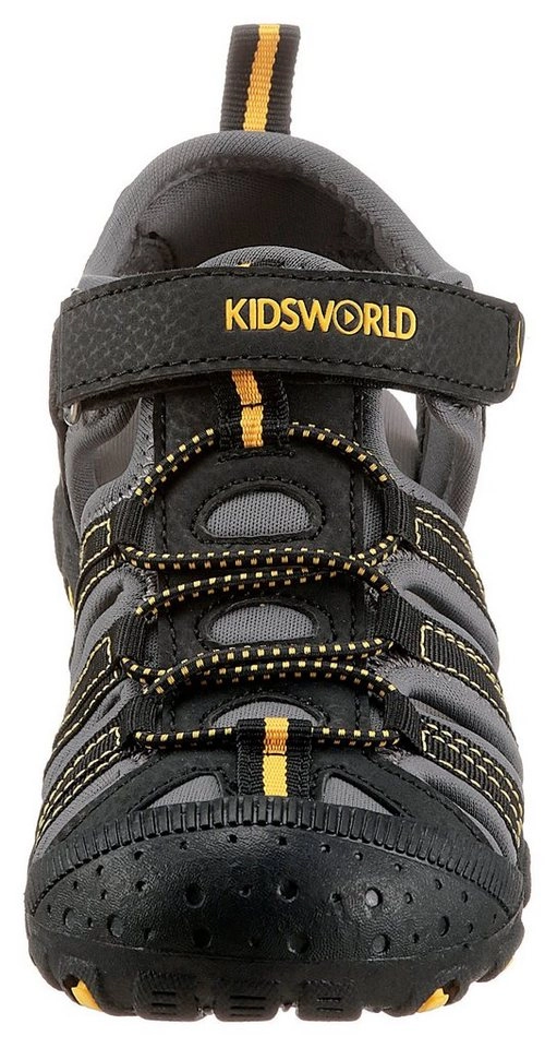 KIDSWORLD Klettschuh mit kontrastfarbenen Ziernähten