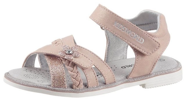 KIDSWORLD Riemchensandale mit Glitzerdetails