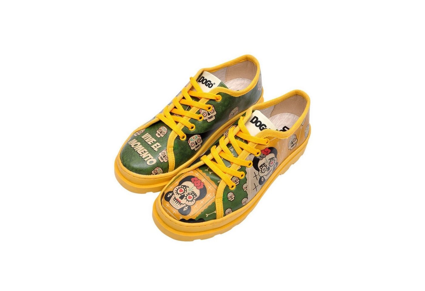 DOGO »Sugar Skull« Schnürschuh Vegan