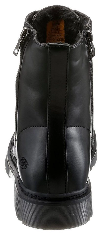 Dockers by Gerli Schnürboots mit Zier-Reißverschluss außen