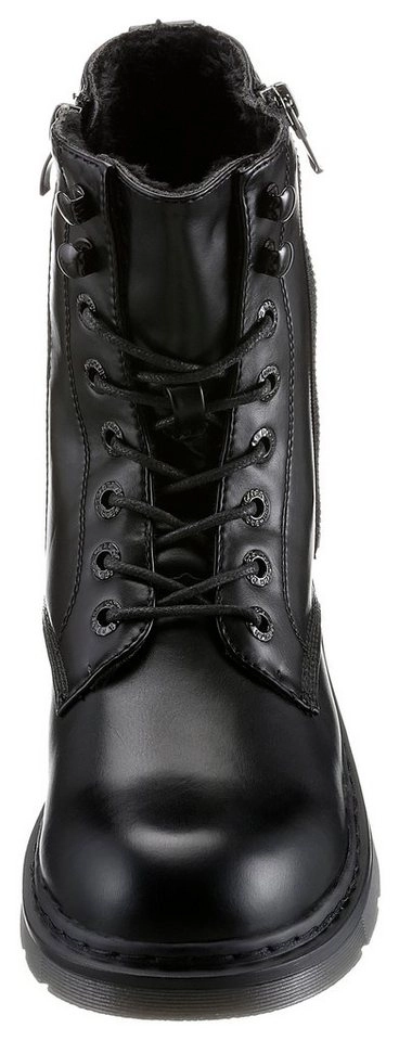 Dockers by Gerli Schnürboots mit Zier-Reißverschluss außen