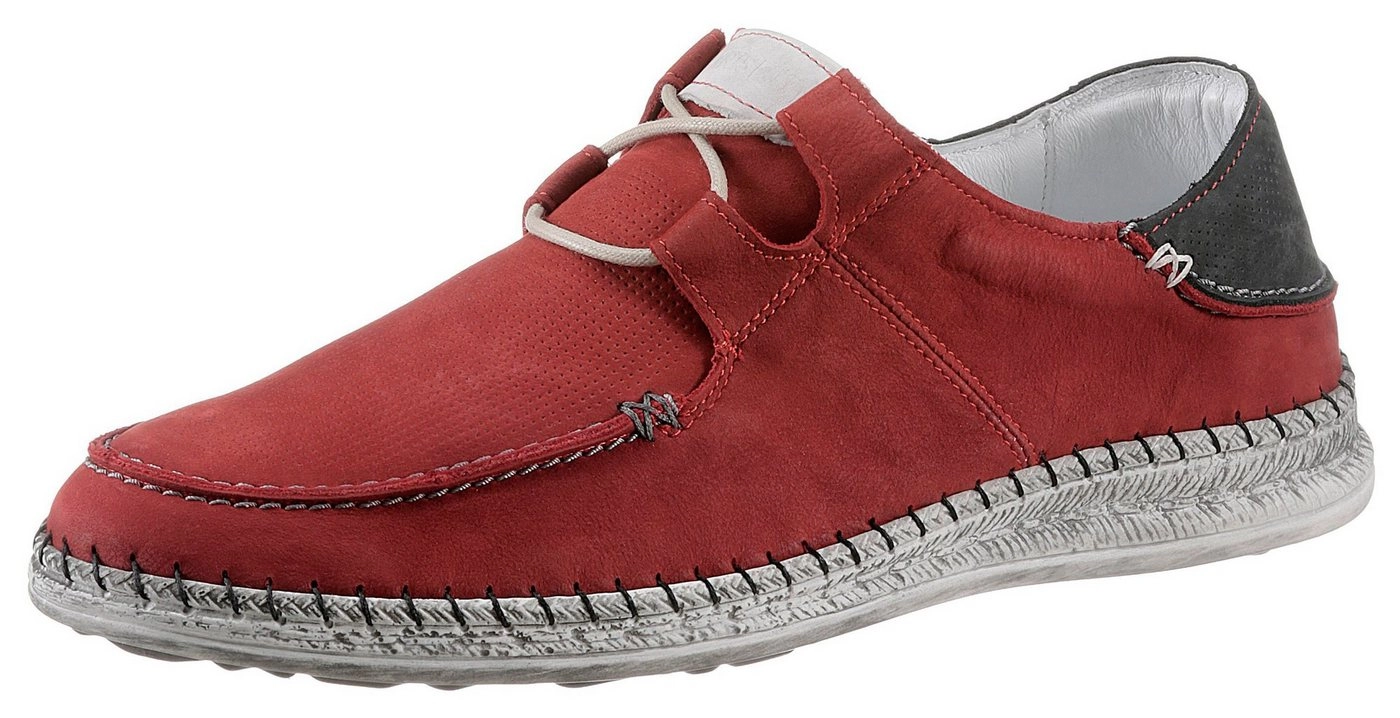 KRISBUT Schnürschuh mit Mokassinnaht