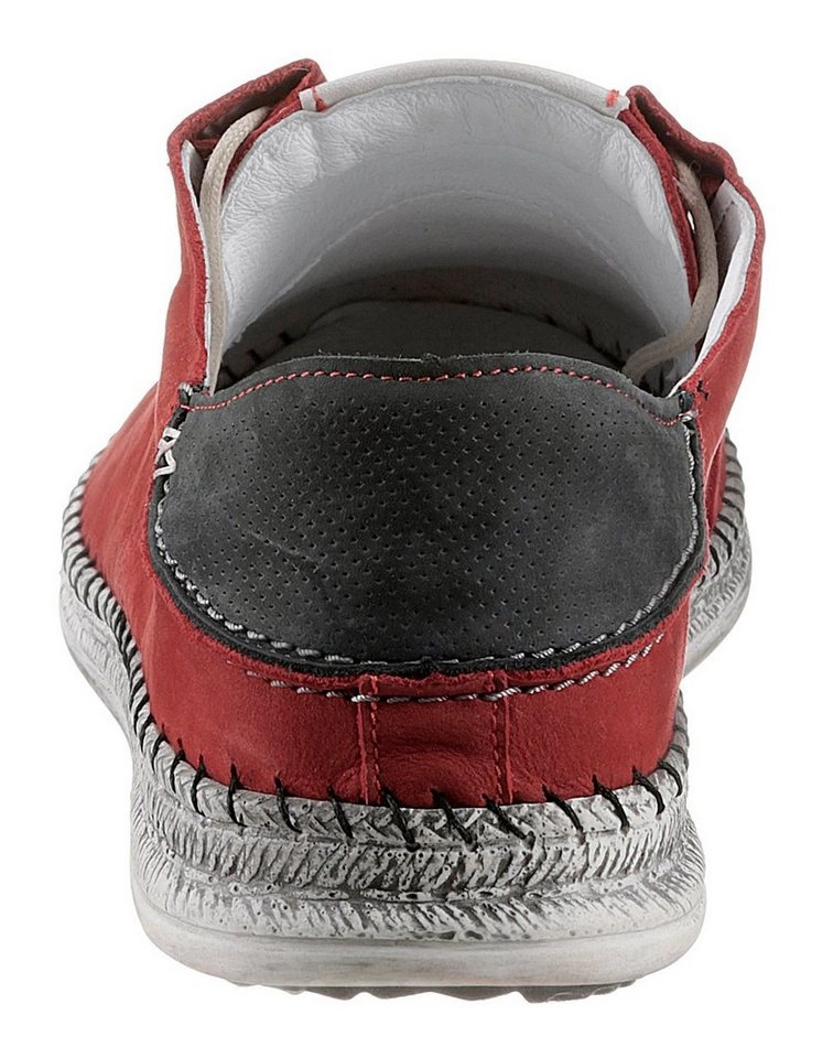 KRISBUT Schnürschuh mit Mokassinnaht