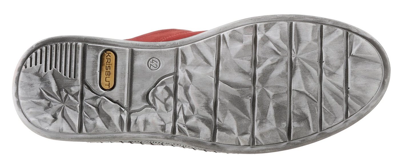 KRISBUT Schnürschuh mit Mokassinnaht