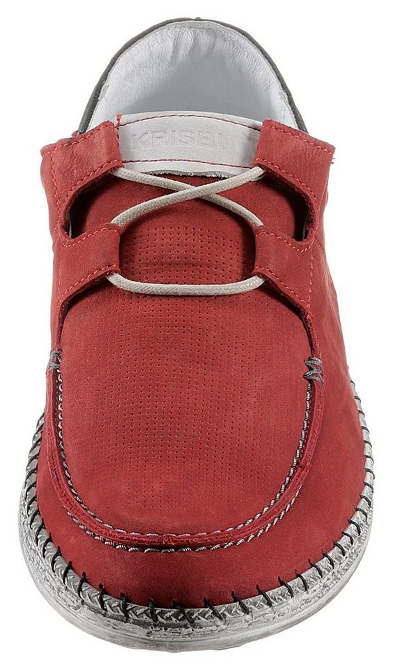 KRISBUT Schnürschuh mit Mokassinnaht