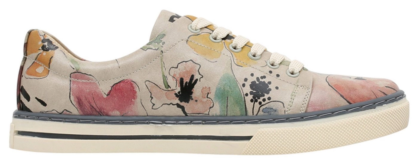 DOGO »A Pair of Doves, vegan« Schnürschuh mit buntem Print