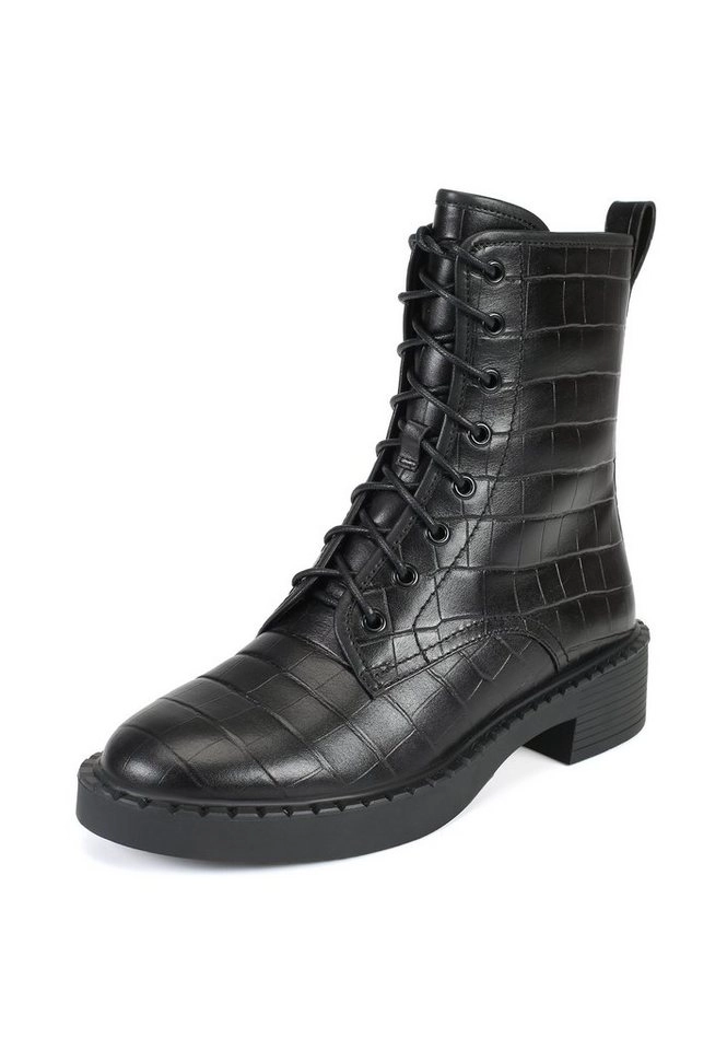 ekonika Stiefel mit trendiger Reptilprägung