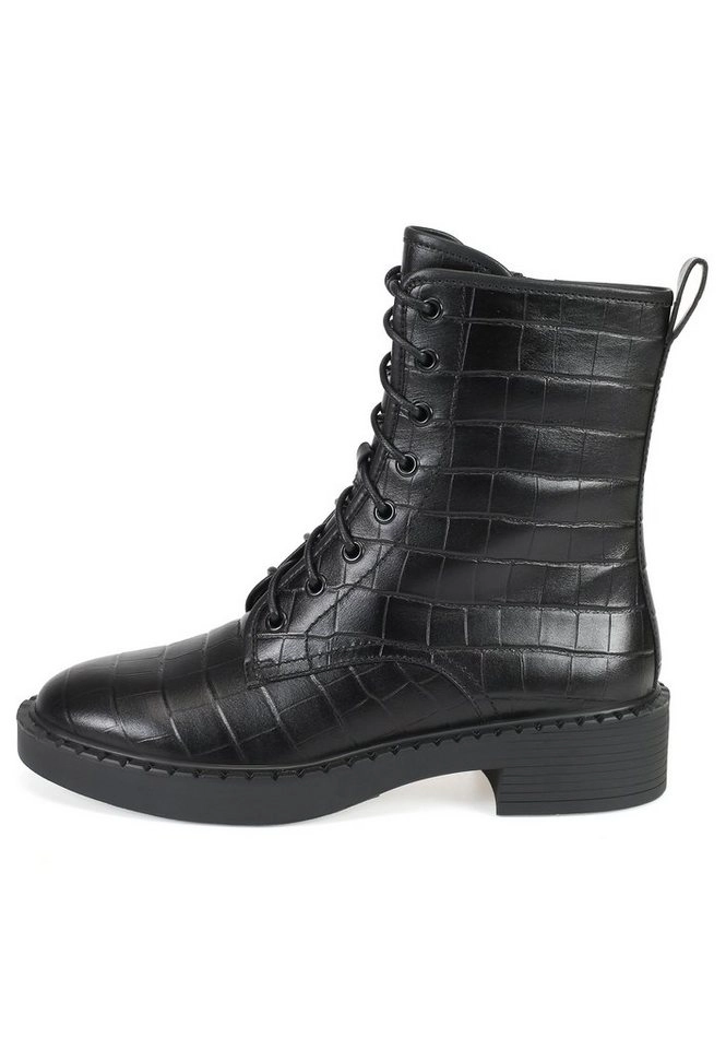 ekonika Stiefel mit trendiger Reptilprägung