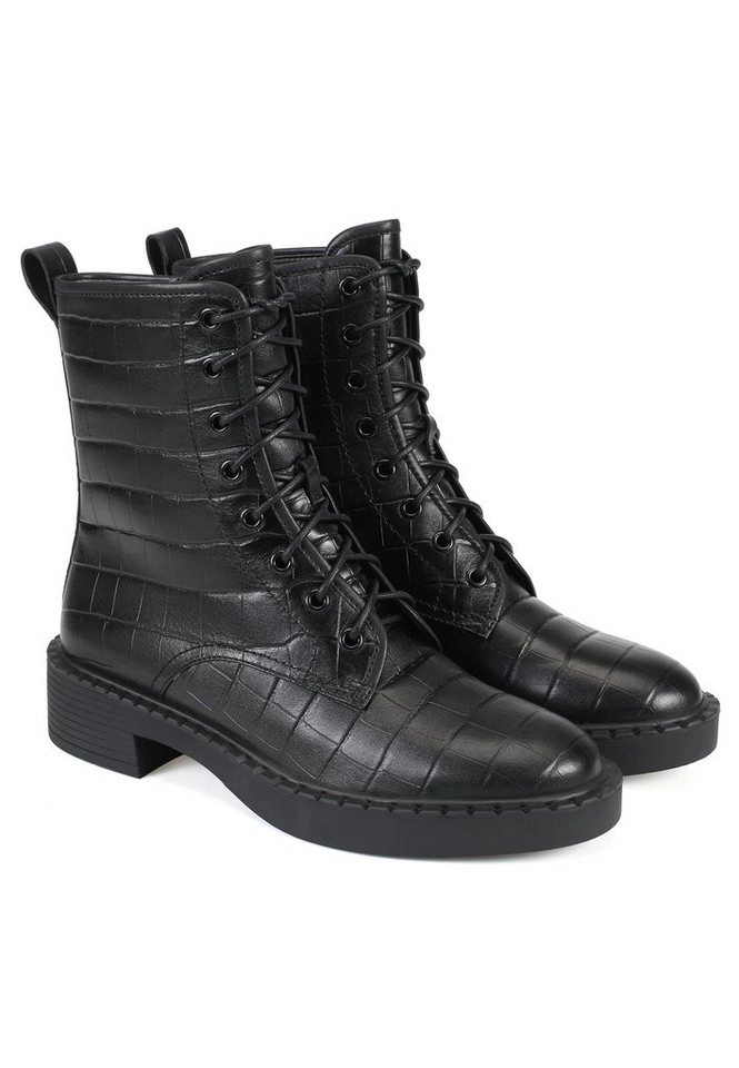 ekonika Stiefel mit trendiger Reptilprägung