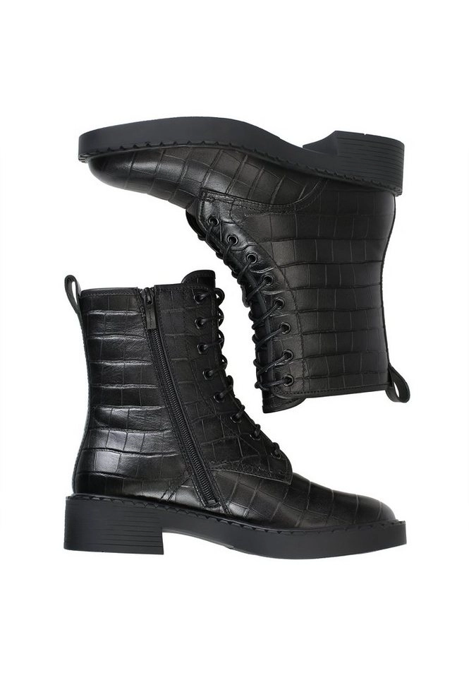 ekonika Stiefel mit trendiger Reptilprägung