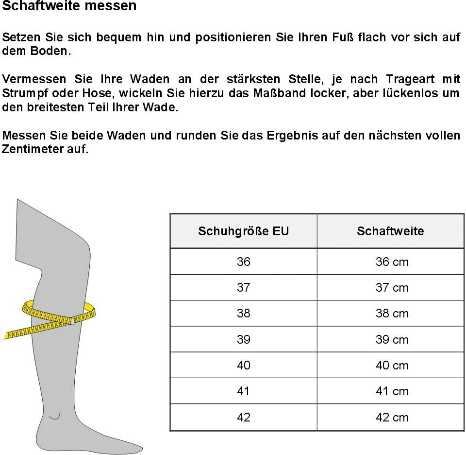 CITY WALK Stiefel mit Stretcheinsatz in Strick-Optik