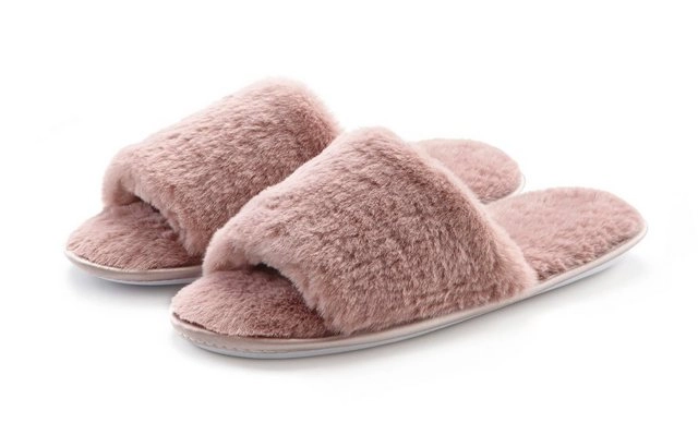 Vivance Hausschuh mit Fellimitat VEGAN
