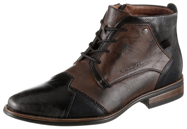 KRISBUT Schnürstiefelette mit Innenreißverschluss