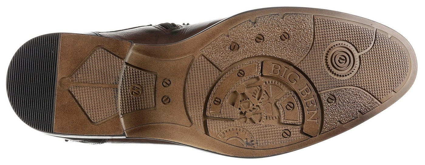 KRISBUT Schnürstiefelette mit Innenreißverschluss
