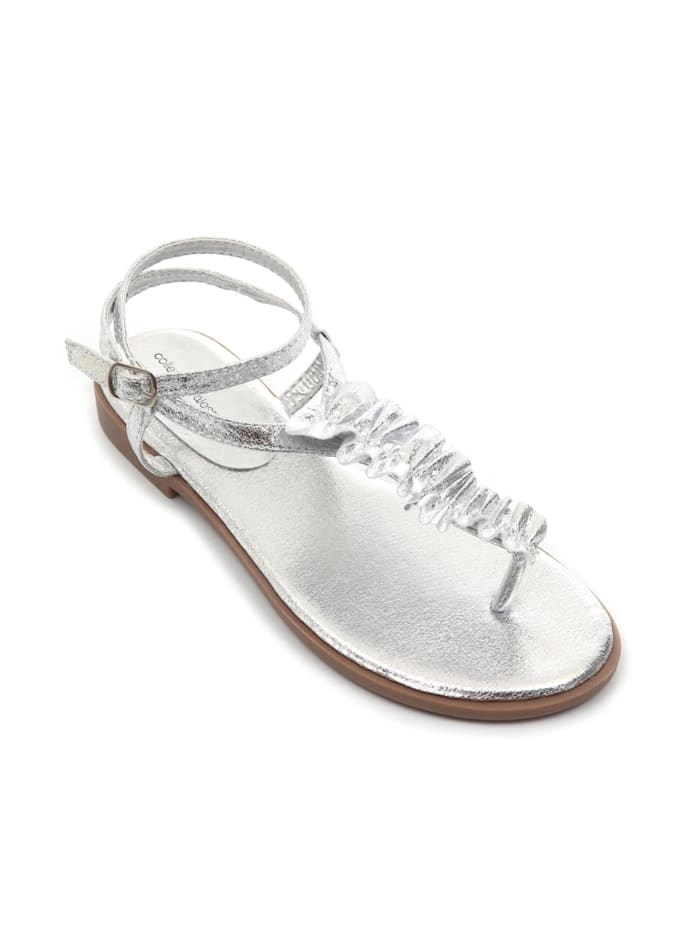 COLLEZIONE ALESSANDRO »Paris« Zehentrenner in edlem metallic Look