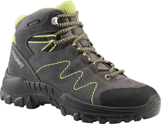 Grisport work »Grisport Gritex Kinder« Wanderschuh Schnürstiefel, für Kinder, grau lime