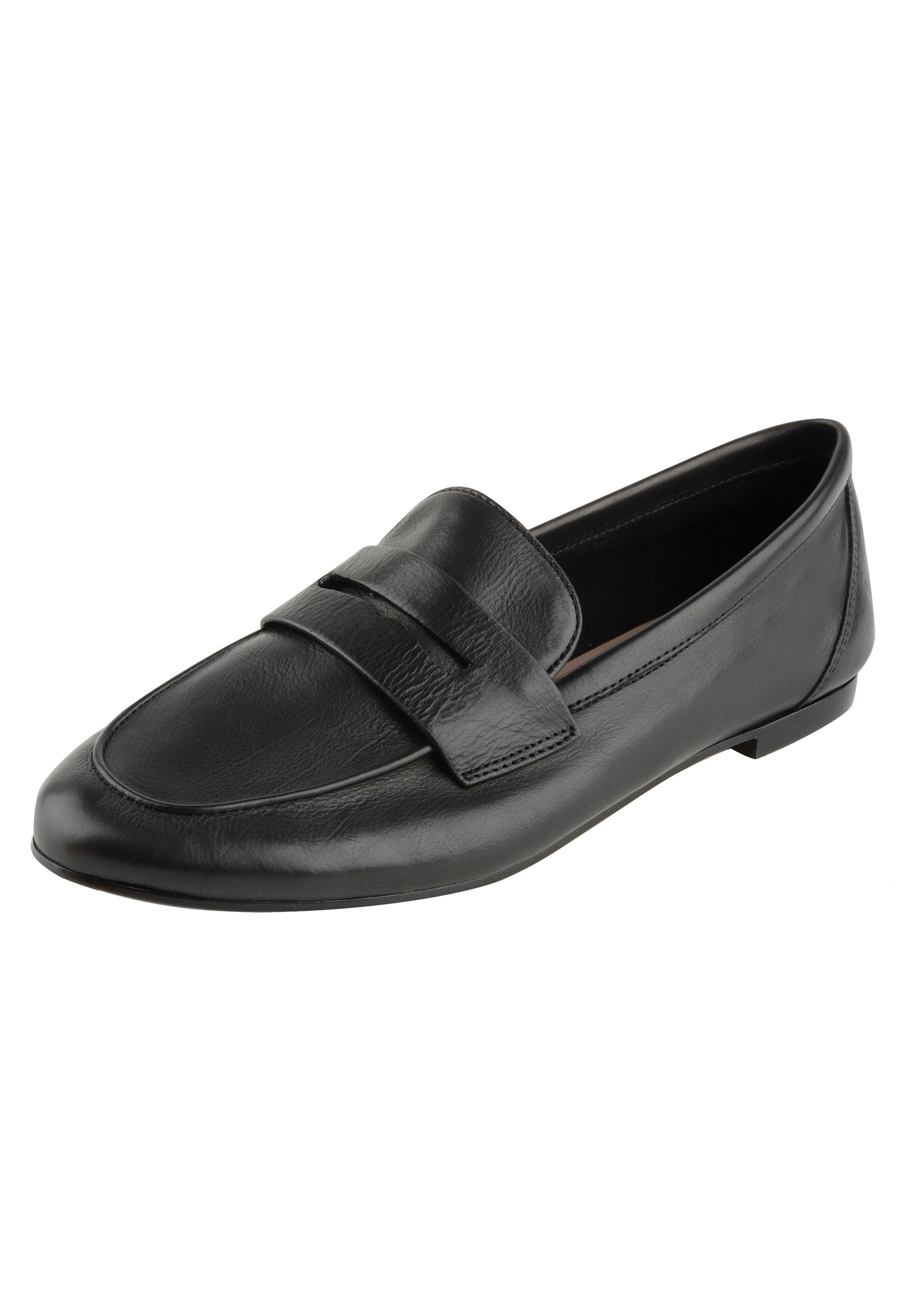 ekonika Slipper aus glattem Naturleder