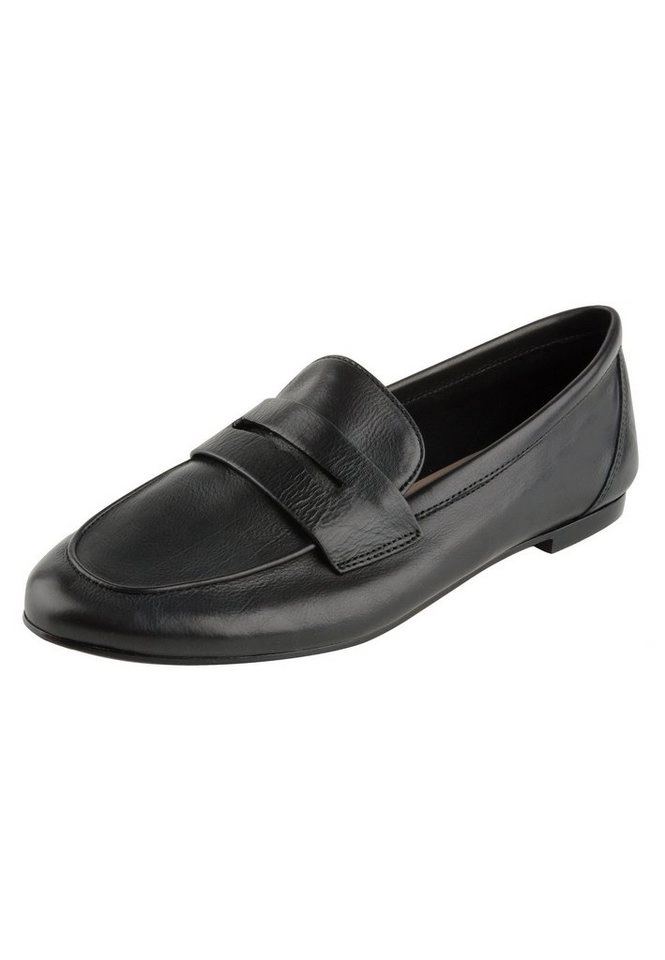 ekonika Slipper aus glattem Naturleder