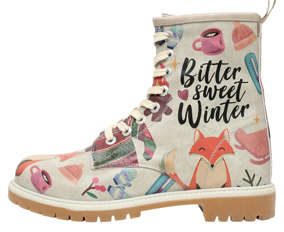 DOGO »Bitter Sweet Winter« Schnürstiefelette 100% vegan