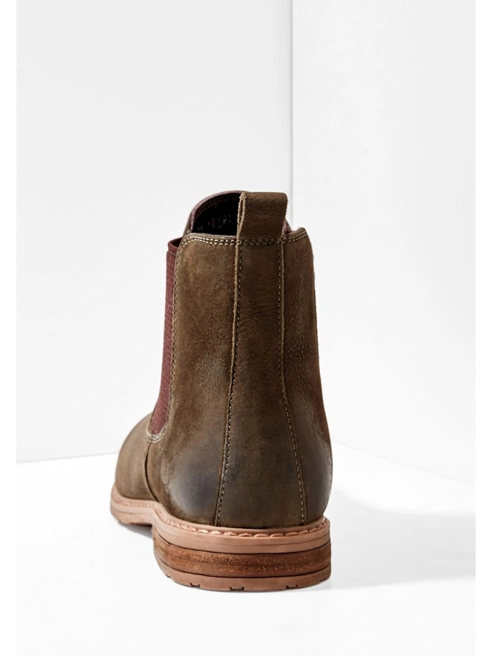 Sheego »Stiefelette« Stiefelette im Chelsea-Look, aus Leder
