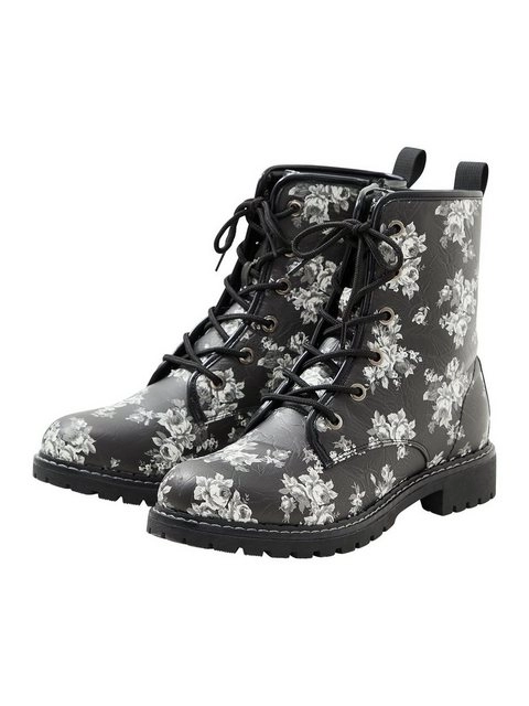 Sheego »Schnürboots« Stiefelette mit leichter Crinkle-Optik