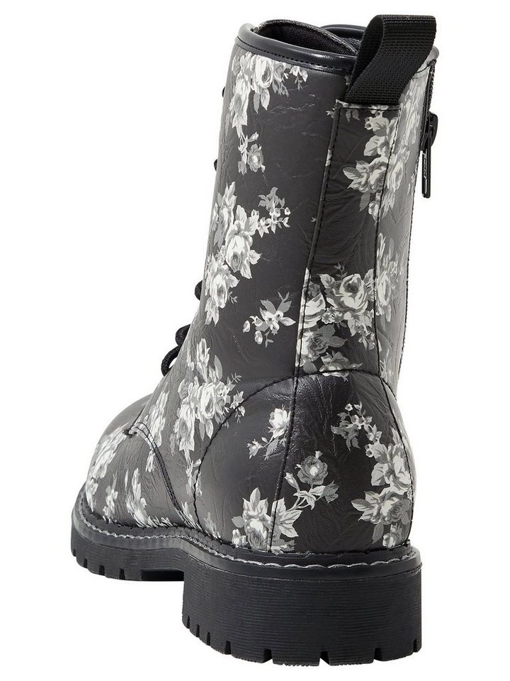 Sheego »Schnürboots« Stiefelette mit leichter Crinkle-Optik