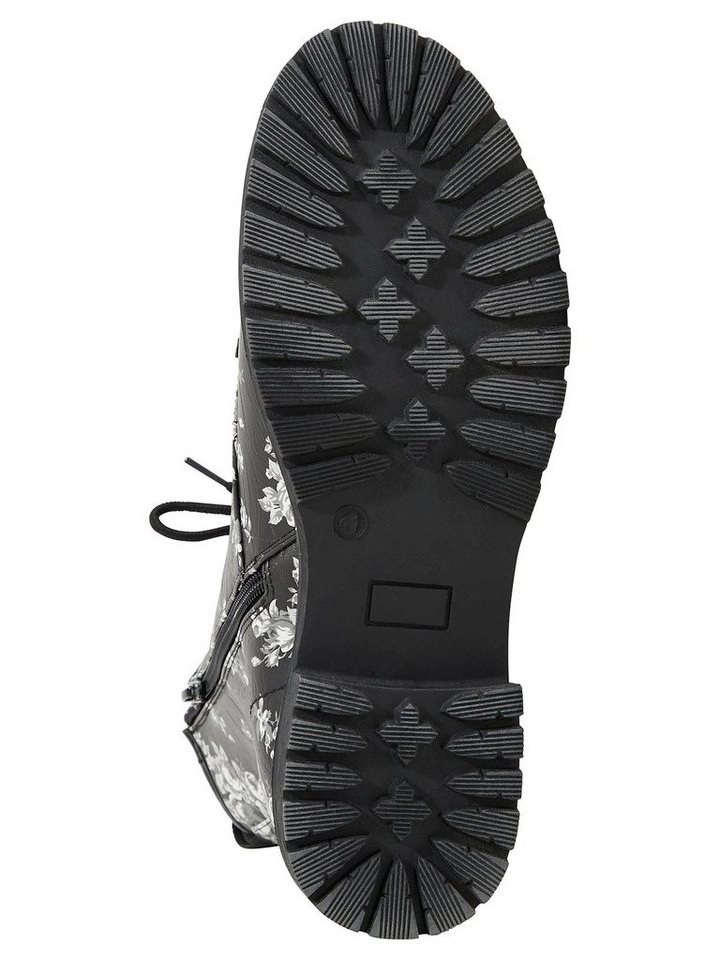 Sheego »Schnürboots« Stiefelette mit leichter Crinkle-Optik