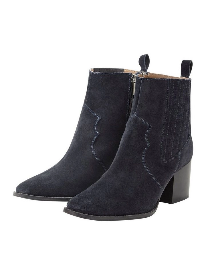 sheego by Joe Browns »Stiefelette« Stiefelette aus echtem Leder, mit Blockabsatz