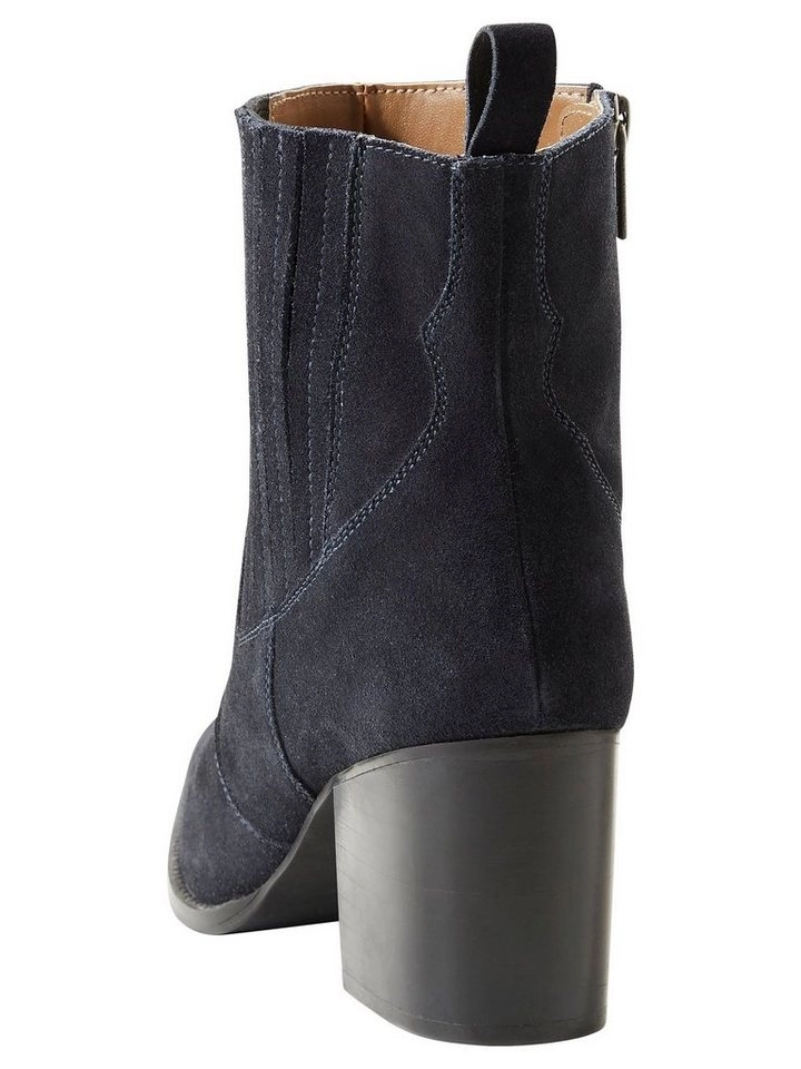 sheego by Joe Browns »Stiefelette« Stiefelette aus echtem Leder, mit Blockabsatz