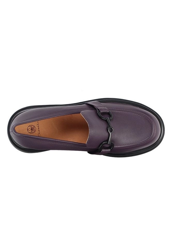 ekonika Slipper mit dekorativen Metallbeschlägen