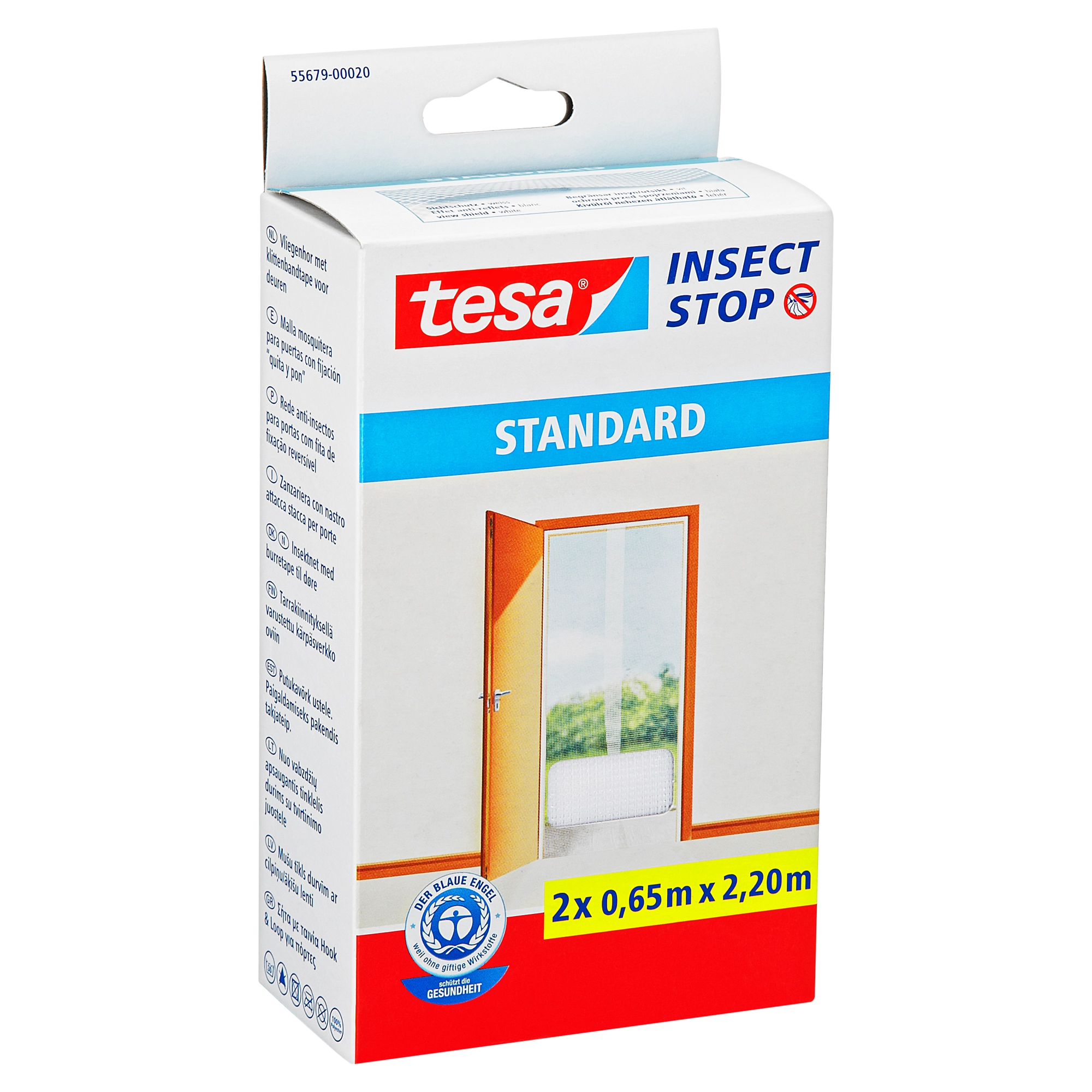 toom Insect Stop 'Standard' Türfliegengitter weiß 220 x 65 cm 2 Stück