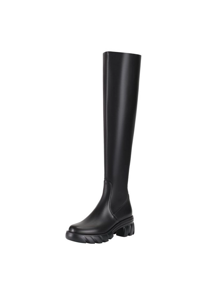 ekonika »Damen-Halbsaison-Stretch EKONIKA PREMIUM« Overkneestiefel mit massiver Reliefsohle