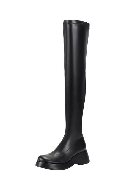 ekonika Overkneestiefel aus elastischem Kunstleder