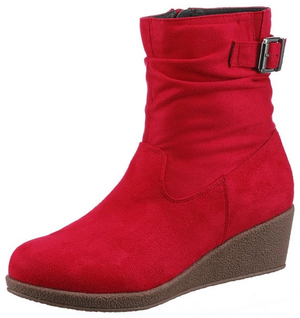 CITY WALK Stiefelette mit Raffungen am slouchy Schaft