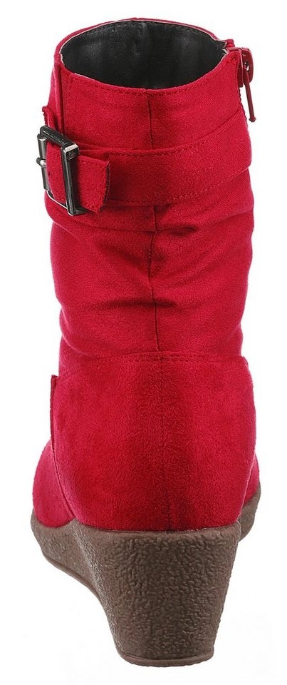 CITY WALK Stiefelette mit Raffungen am slouchy Schaft