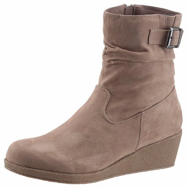 CITY WALK Stiefelette mit Raffungen am slouchy Schaft