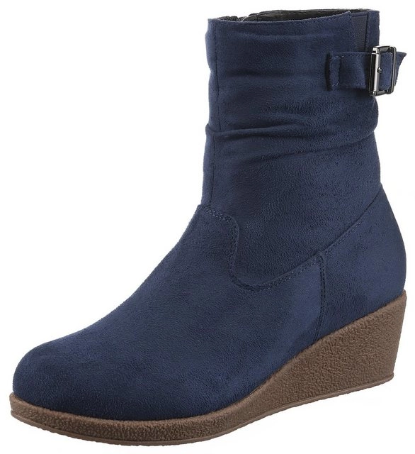 CITY WALK Stiefelette mit Raffungen am slouchy Schaft