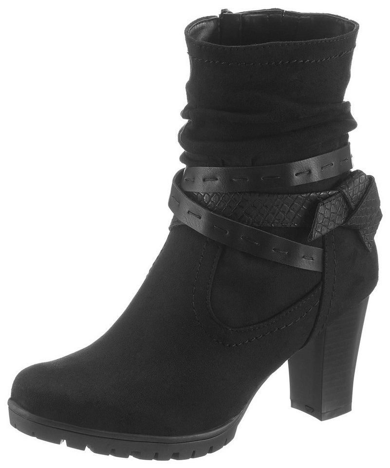 CITY WALK Stiefelette mit Zierbänder um den Schaft