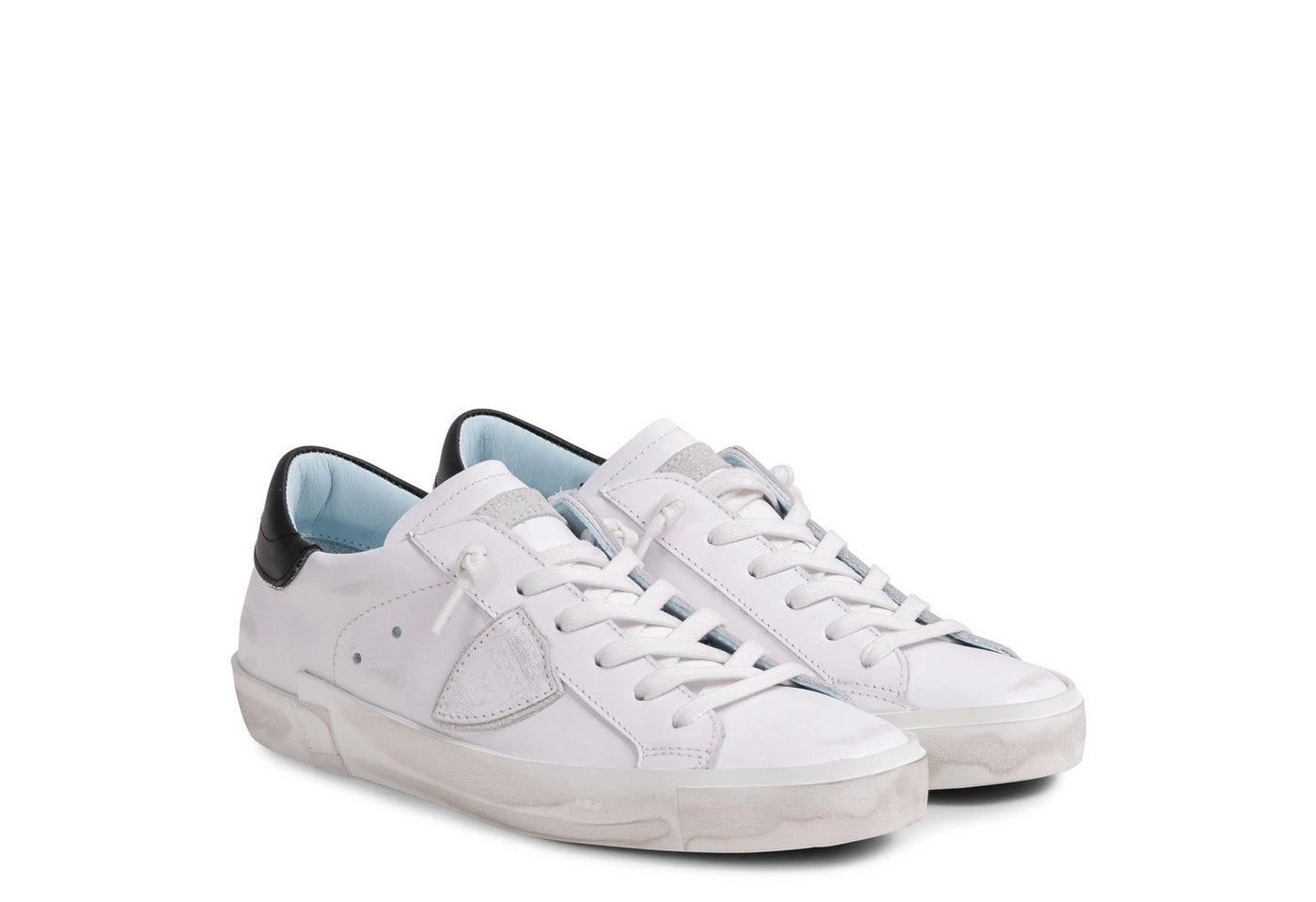 PHILIPPE MODEL »Sneaker PARIS Blanc Noir« Schnürschuh