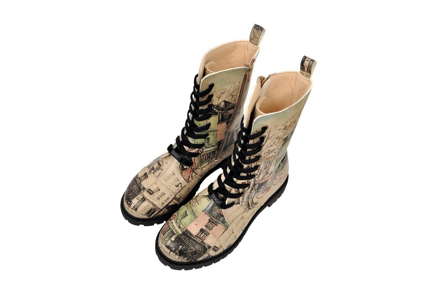 DOGO »Bonjour Paris« Stiefel Vegan