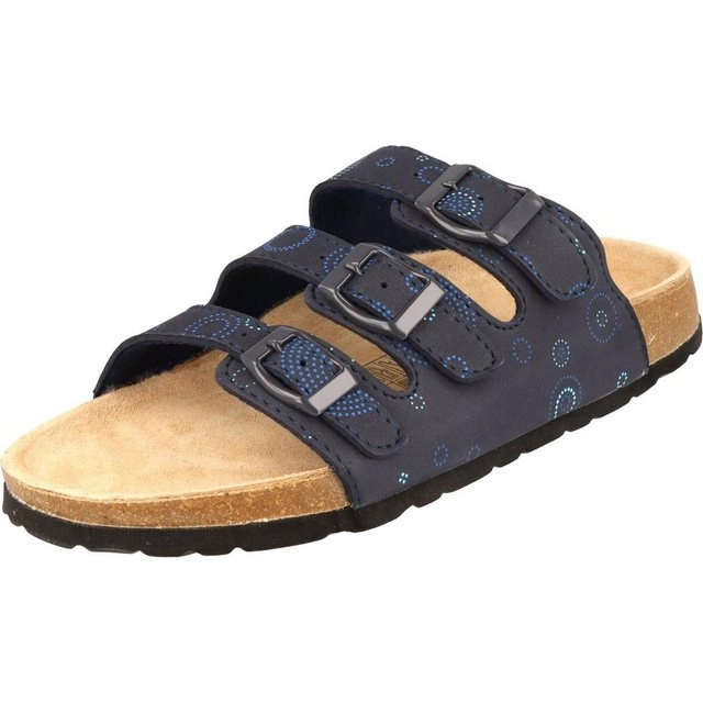 Cloxx »Damen Pantolette T67915 Sandale Hausschuhe Lederfußbett« Pantolette