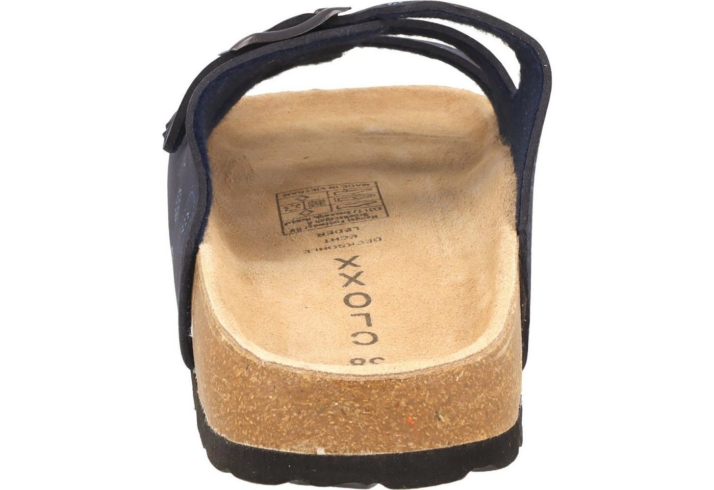 Cloxx »Damen Pantolette T67915 Sandale Hausschuhe Lederfußbett« Pantolette