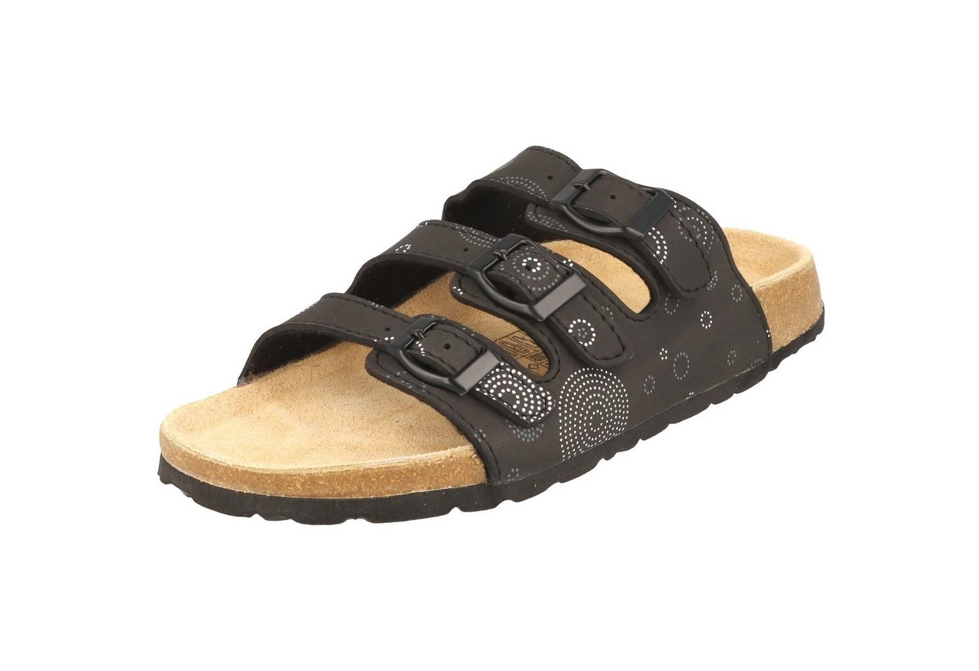 Cloxx »Damen Pantolette T67915 Sandale Hausschuhe Lederfußbett« Pantolette