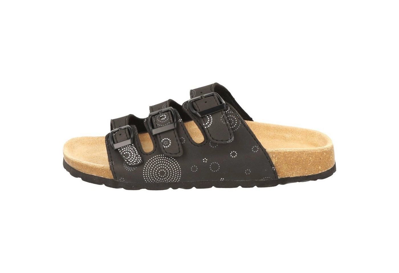 Cloxx »Damen Pantolette T67915 Sandale Hausschuhe Lederfußbett« Pantolette