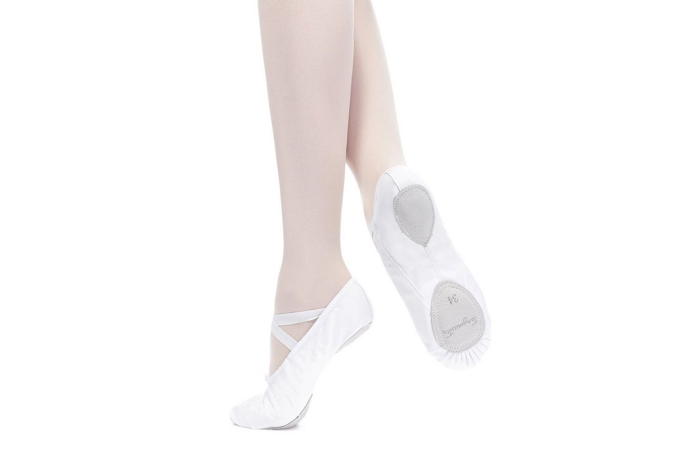 tanzmuster »Ballettschuhe Charlie mit geteilter Ledersohle« Tanzschuh Ballettschläppchen für Mädchen