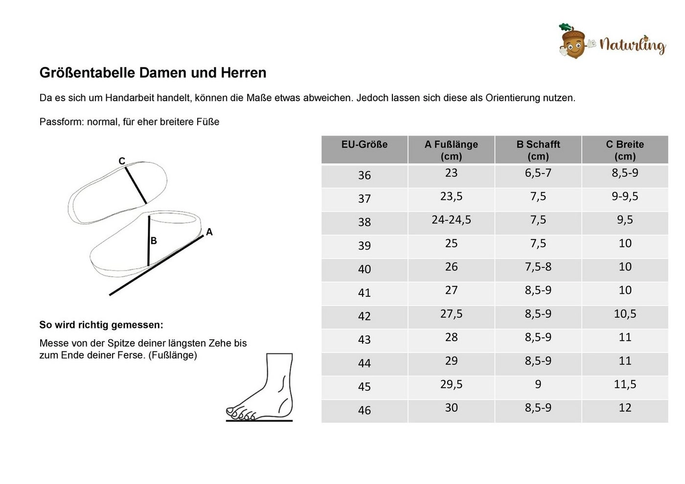 naturling »Filz Damen Pantoffel« Hausschuh (mit bequemer) Ledersohle